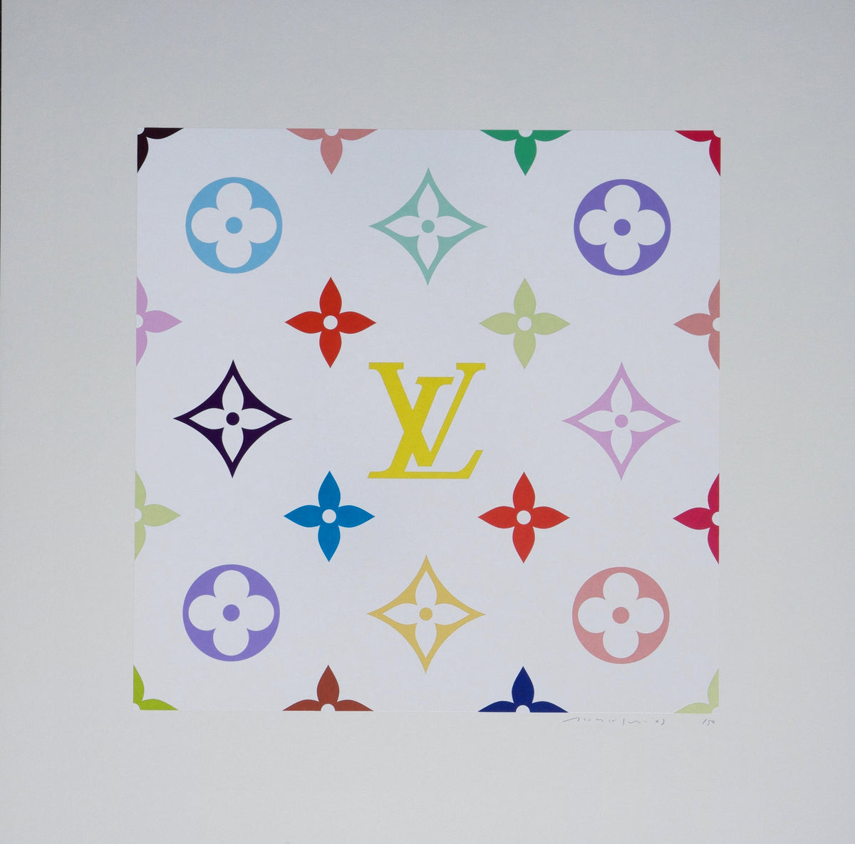 LV HAND SUPERFLAT& FLOWER FRIEZE 村上隆 R LV HAND SUPERFLAT& FLOWER FRIEZE 村上隆 R - メルカリ