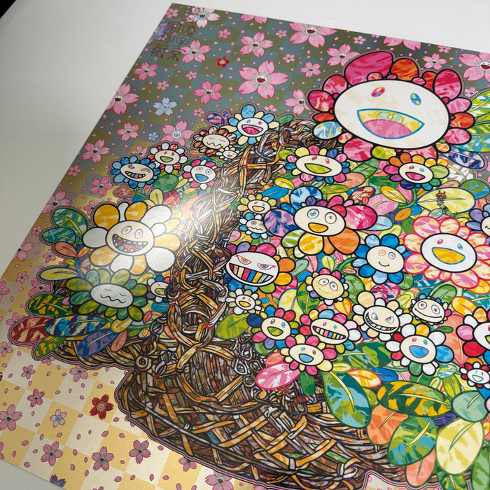 Homage to 'Basket of Flowers' by Song Dynasty Artist Li Song