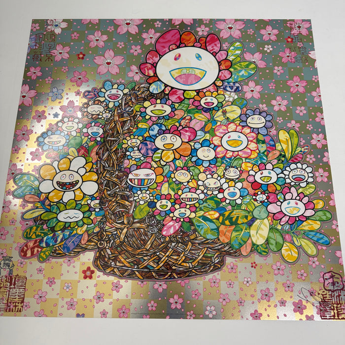 Homage to 'Basket of Flowers' by Song Dynasty Artist Li Song