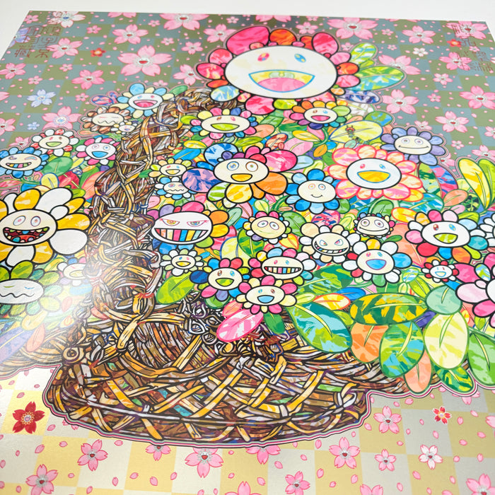 Homage to 'Basket of Flowers' by Song Dynasty Artist Li Song