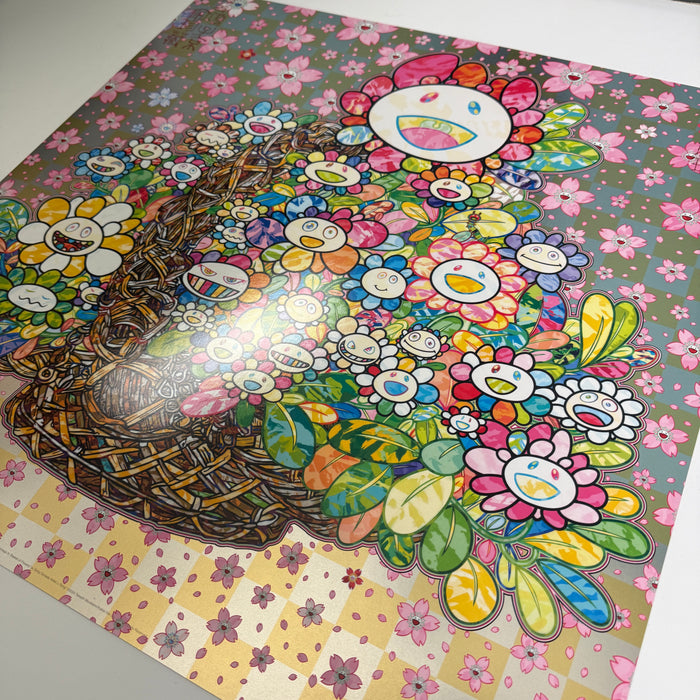 Homage to 'Basket of Flowers' by Song Dynasty Artist Li Song