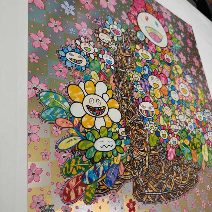 Homage to 'Basket of Flowers' by Song Dynasty Artist Li Song