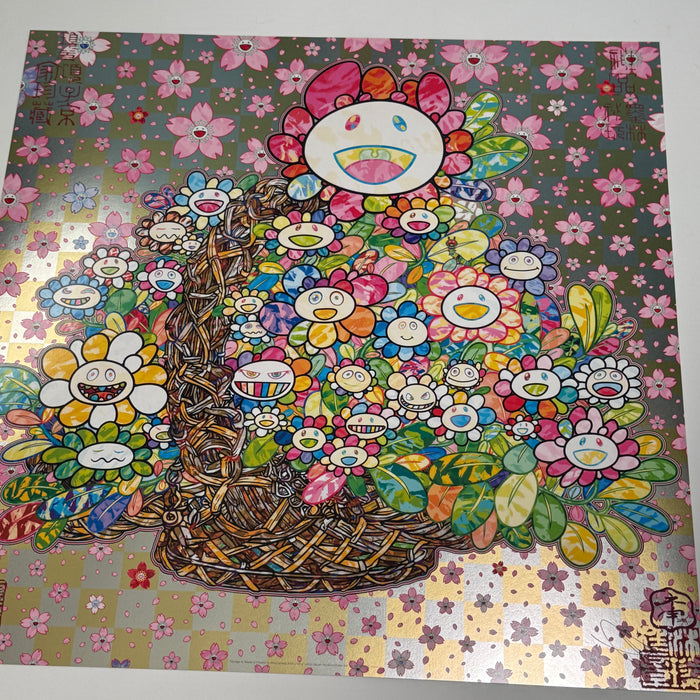 Homage to 'Basket of Flowers' by Song Dynasty Artist Li Song