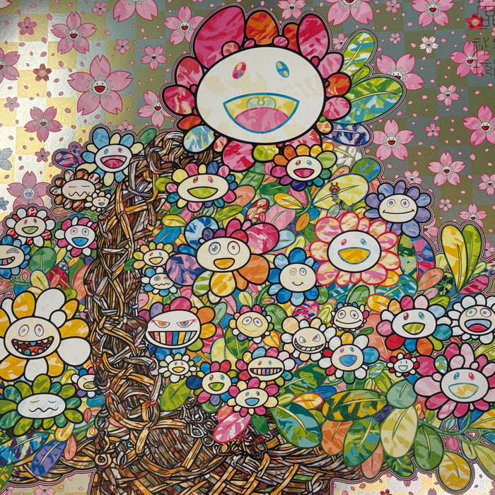 Homage to 'Basket of Flowers' by Song Dynasty Artist Li Song