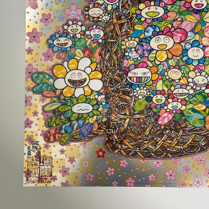 Homage to 'Basket of Flowers' by Song Dynasty Artist Li Song