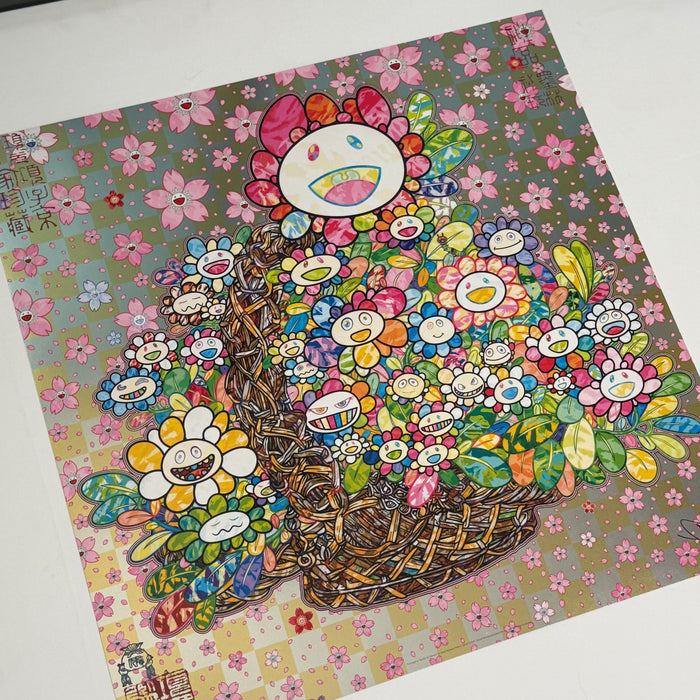 Homage to 'Basket of Flowers' by Song Dynasty Artist Li Song