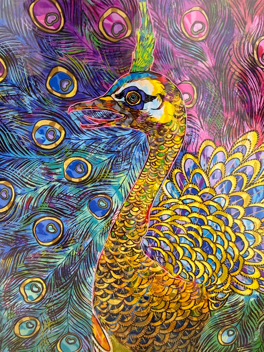 Re: 'Kujaku-Tachiaoi-zu Byōbu' After 40 Long Years, I Managed to Paint the Peacock Painting, the Encounter with Which Had Made Me a Painter