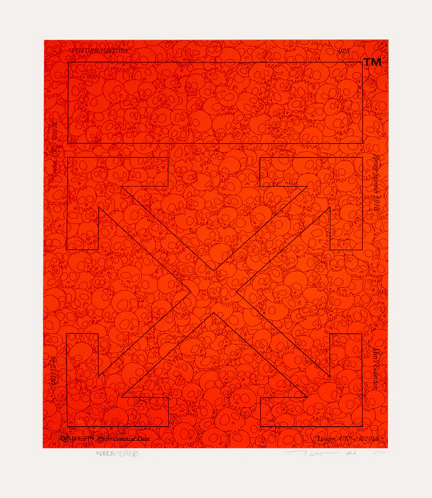 Virgil Abloh - Memento Mori Fluorescent Orange