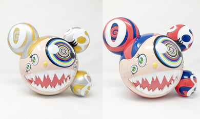 Takashi Murakami 'ComplexCon - Mr. DOB Edition' Blue Red & Gold  Figures by BAIT x SWITCH