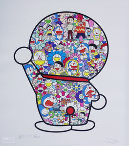 Mr. Fujiko F. Fujio and Doraemon Are in the Field of Flowers
