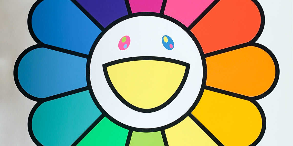 村上隆　Ms. Rainbow Flower 版画 50 × 50 cm Ms. Rainbow Flower– Takaoka Art